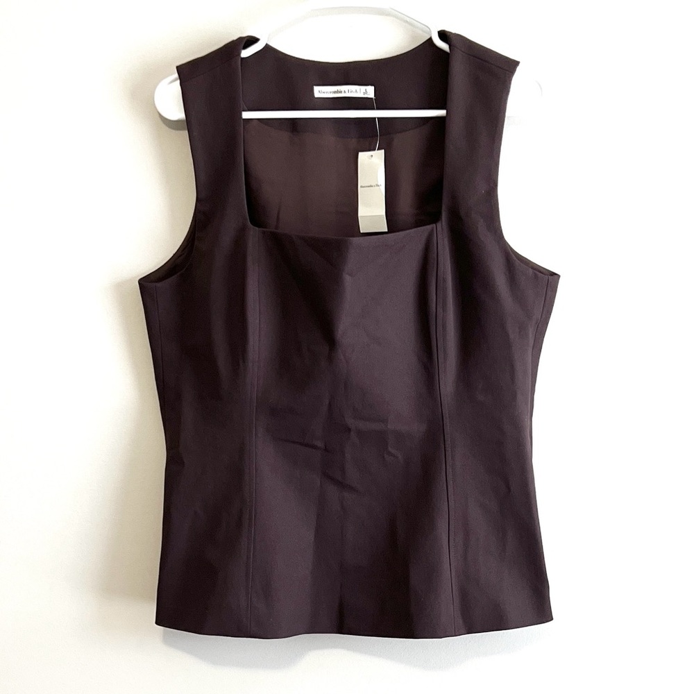 NWT Abercrombie A&F Forme Squareneck Sleeveless Top
